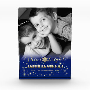 Bloque Para Fotos Shine y Bright Hanukkah Personalizado