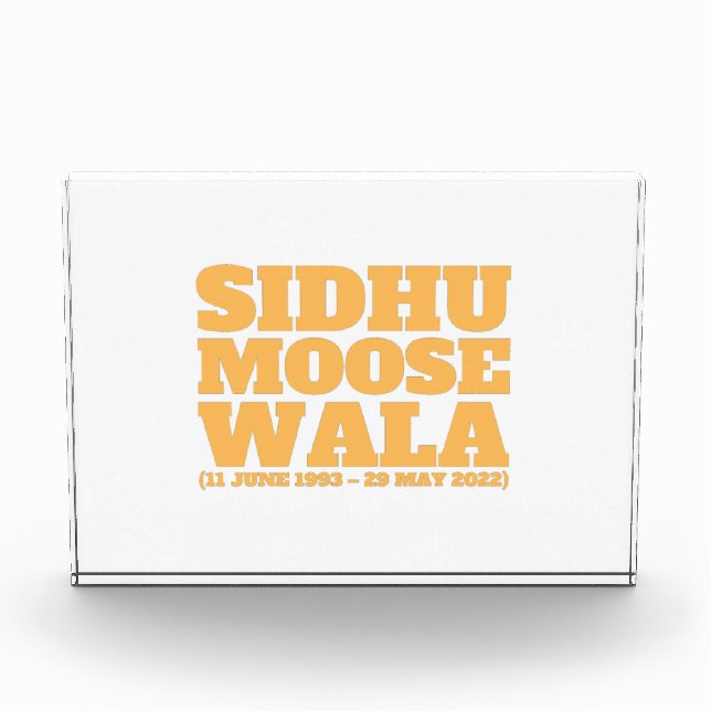 Bloque Para Fotos Sidhu Moose Wala 1993-2022  (Anverso)