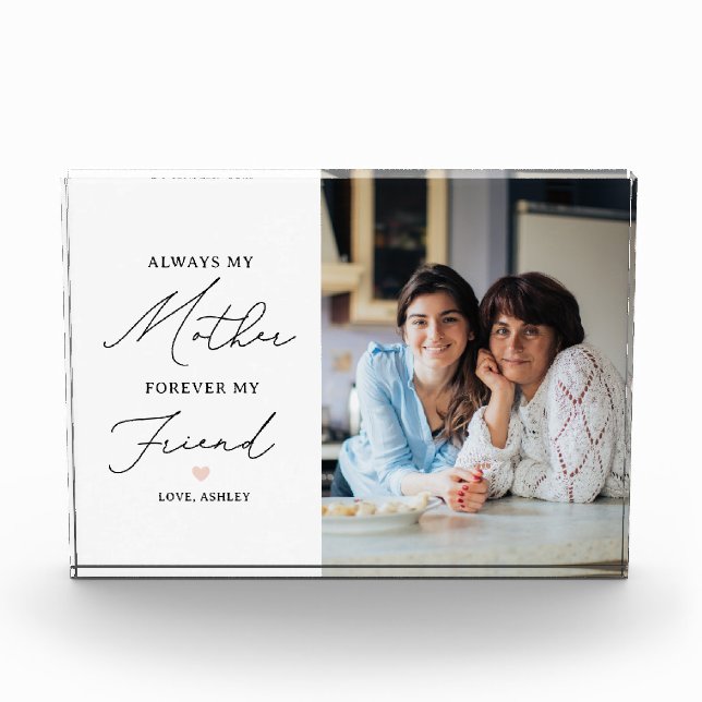 Bloque Para Fotos Siempre Mi Madre Para Siempre Mi Amigo (Anverso)