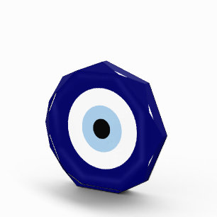 Bloque Para Fotos Símbolo azul malvado Ojo Buena suerte y protección