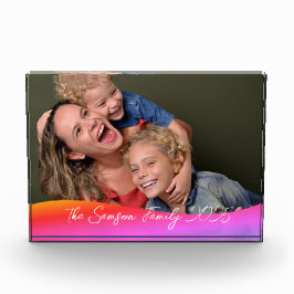 Bloque Para Fotos Simple 1 Photo Full Coverage - Script Text Overlay