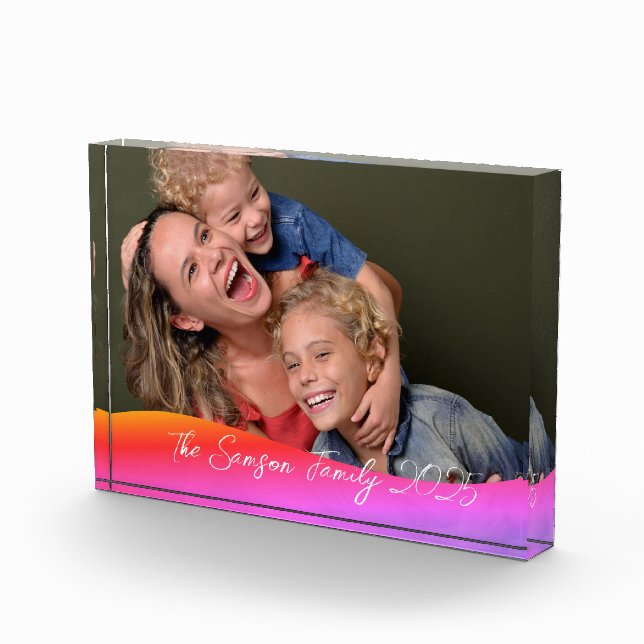 Bloque Para Fotos Simple 1 Photo Full Coverage - Script Text Overlay (Derecha)