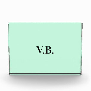 Bloque Para Fotos Simple color sólido agregar texto nombre monograma