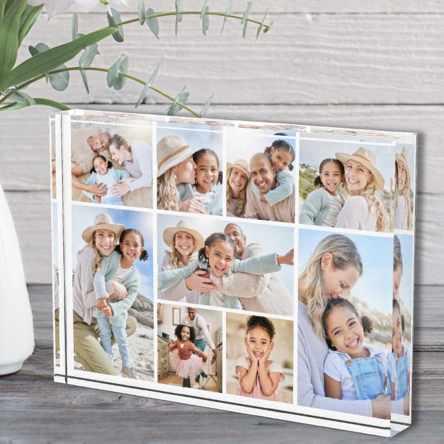 Bloque Para Fotos Simple Custom Family Photo Collage (Simple Custom Family Photo Collage)
