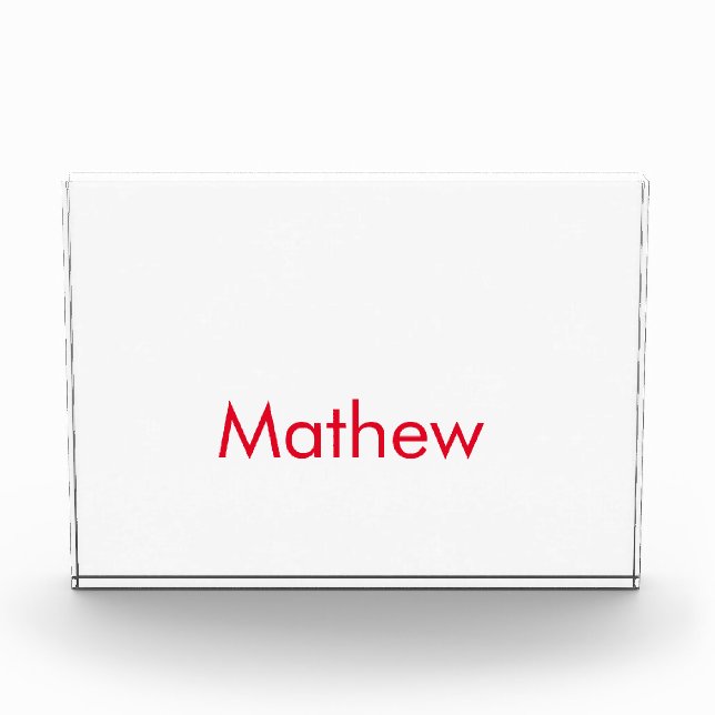 Bloque Para Fotos simple initial letter monogram add your name lett  (Anverso)