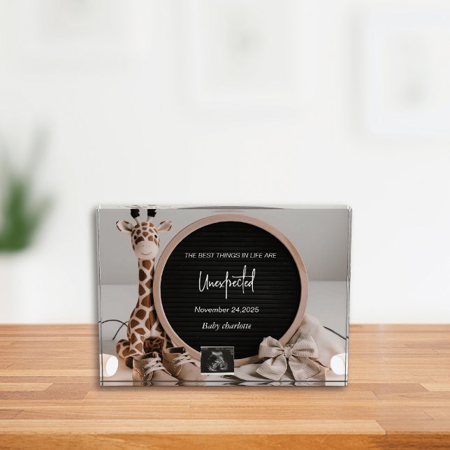 Bloque Para Fotos Simple invitación de embarazo digital neural simpl (Subido por el creador)