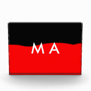 Bloque Para Fotos Simple monogram add your name letter man minimal t