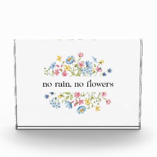 Bloque Para Fotos Sin lluvia, sin flores |