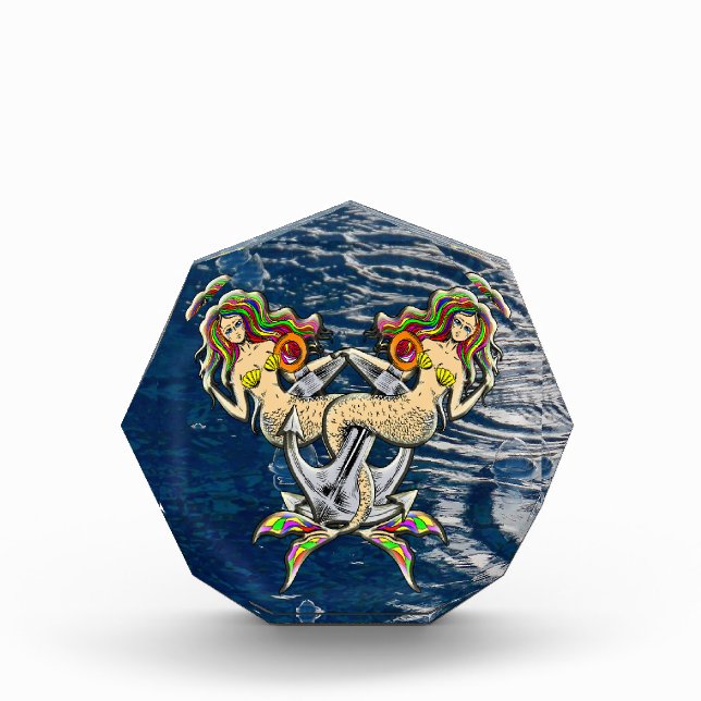 Bloque Para Fotos Sirenas aferradas - Diseño Náutico para los amante (Anverso)