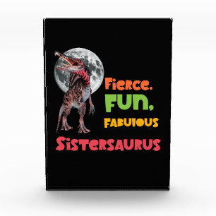 Bloque Para Fotos Sistersaurus Squad de Diseño de Dinos Hermanas Emp