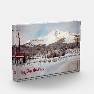 Bloque Para Fotos Ski Big Sky Montana Vintage