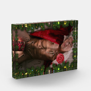 Bloque Para Fotos SlipperyJoe torso macho 6 paquete estomacal torso 