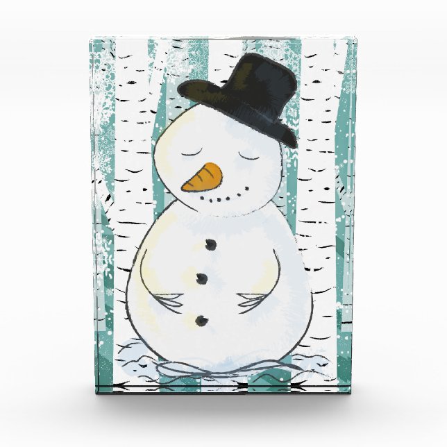 Bloque Para Fotos Snowman (Anverso)