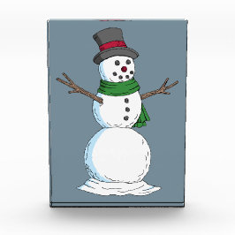 Bloque Para Fotos Snowman