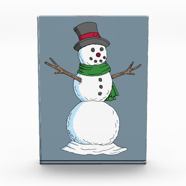 Bloque Para Fotos Snowman (Anverso)