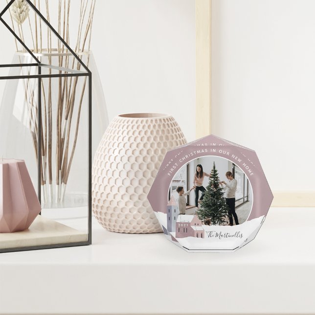 Bloque Para Fotos Snowy Village | First Christmas in Our New Home (Subido por el creador)