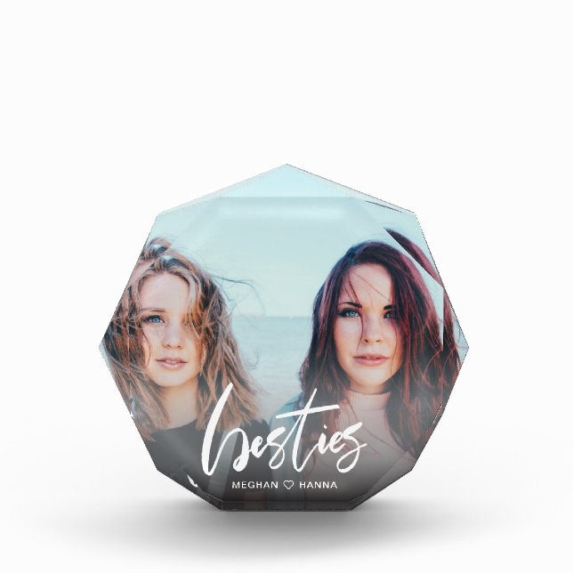 Bloque Para Fotos Sobreposición de caligrafía moderna de Besties (Anverso)