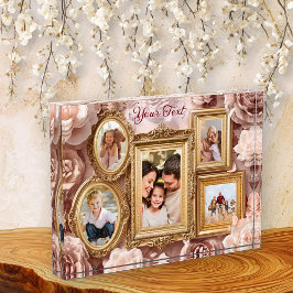 Bloque Para Fotos Soft Gold Baroque Floral Memory Frames Gallery