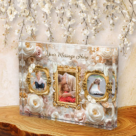 Bloque Para Fotos Soft Gold Baroque Floral Photo Frames Collage
