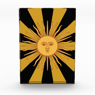 Bloque Para Fotos Sol dorado argentino, Sol de Mayo