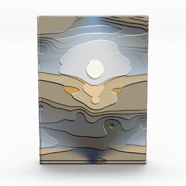 BLOQUE PARA FOTOS SOL SOBRE EL ABSTRACTO DE LAS COLINAS (Anverso)