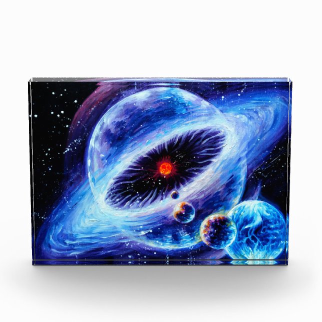 Bloque Para Fotos Solar system   paperweight (Anverso)