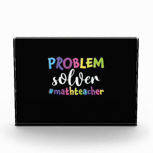 Bloque Para Fotos Solución de problemas del profesor de matemáticas