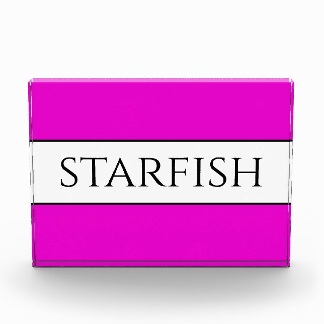 Bloque Para Fotos SOMBREROS Fun Bright Tropical Pink White Stripes (Anverso)