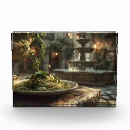 Bloque Para Fotos Spaghetti con Broccoli Rabe