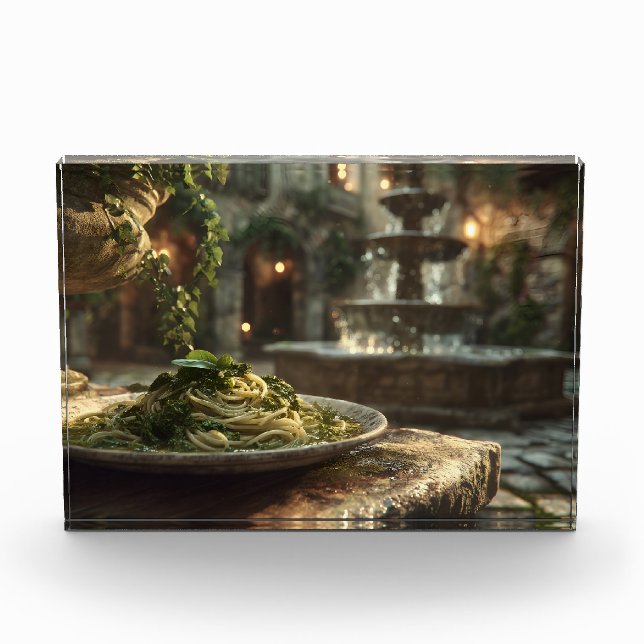 Bloque Para Fotos Spaghetti con Broccoli Rabe (Anverso)