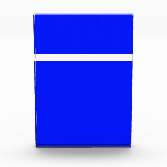 Bloque Para Fotos Sporty Modern Royal Blue Top Top Stripe (Anverso)