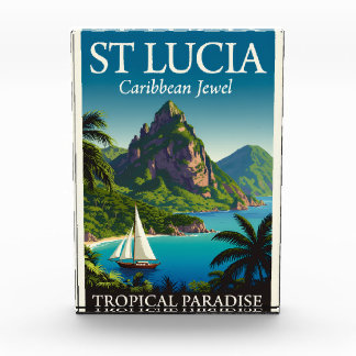 Bloque Para Fotos St Lucia Caribbean Jewel 