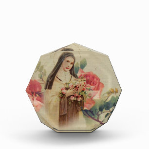Bloque Para Fotos St. Teresa los pequeños rosas del rosa de la flor