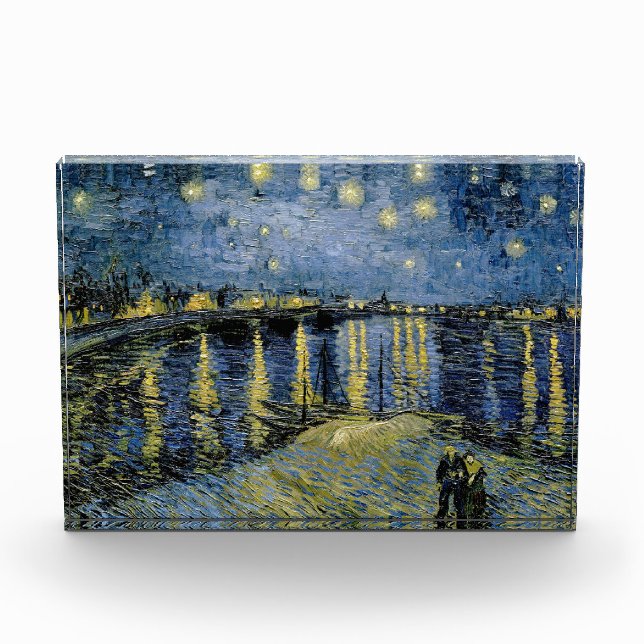 Bloque Para Fotos Starry Night Vincent van Gogh (Anverso)