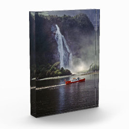 Bloque Para Fotos Stirling cae en sonido Milford - Nueva Zelanda