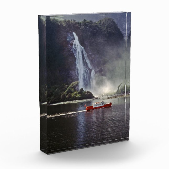 Bloque Para Fotos Stirling cae en sonido Milford - Nueva Zelanda (Izquierda)