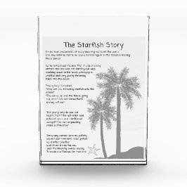Bloque Para Fotos Story, Starfish Thrower, poema de Starfish