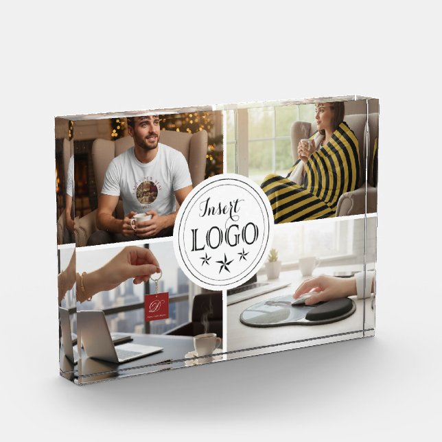 Bloque Para Fotos Stylish Custom Five Photo Personalized Photo Block (Izquierda)