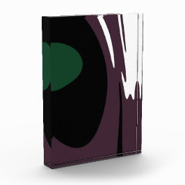 Bloque Para Fotos Submersión: Resumen negro, blanco, morado y verde