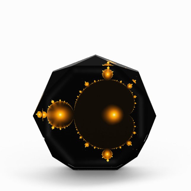 Bloque Para Fotos Sueño Dorado. El famoso Mandelbrot Set (Anverso)