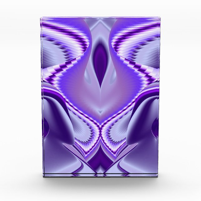 Bloque Para Fotos Sueños de Arcoíris de Flor Morada (Anverso)