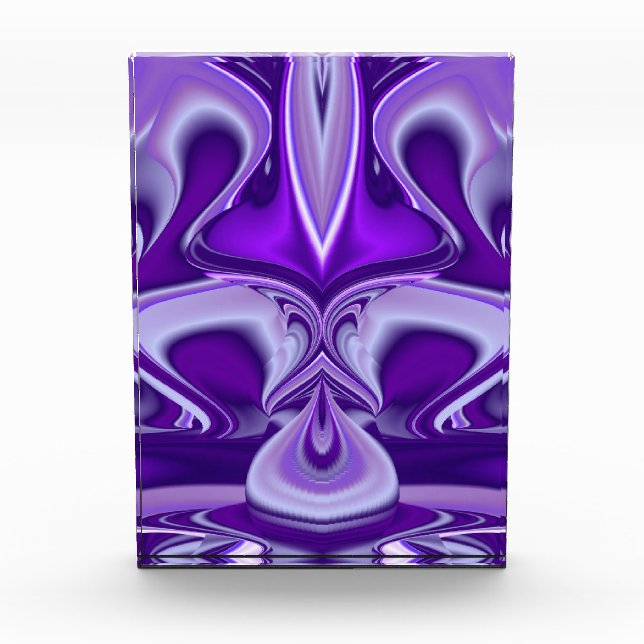 Bloque Para Fotos Sueños de Arcoíris de Flor Morada (Anverso)