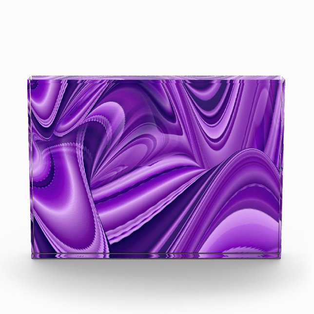 Bloque Para Fotos Sueños del arcoiris de flores moradas (Anverso)