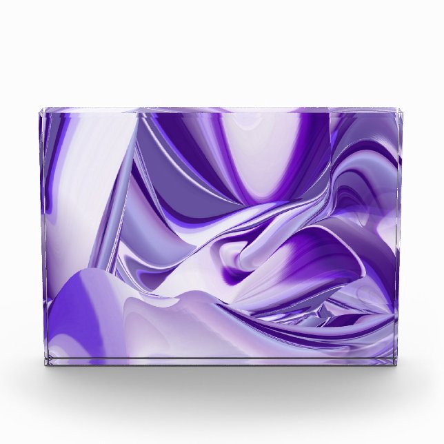 Bloque Para Fotos Sueños del arcoiris de flores moradas (Anverso)