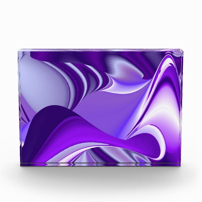 Bloque Para Fotos Sueños del arcoiris de flores moradas (Anverso)