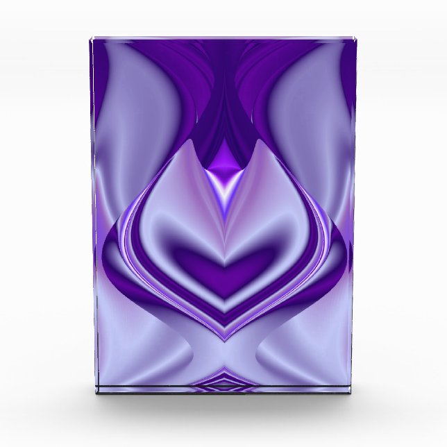 Bloque Para Fotos Sueños del arcoiris de flores moradas (Anverso)