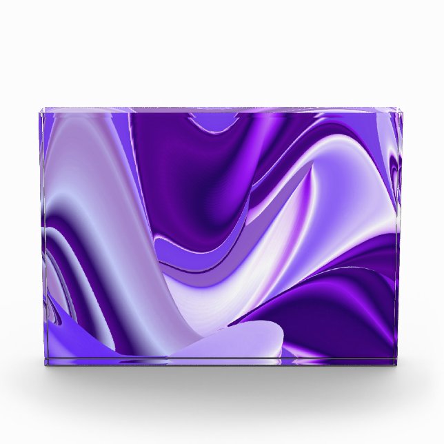 Bloque Para Fotos Sueños del arcoiris de flores moradas (Anverso)