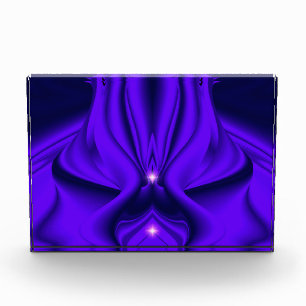 Bloque Para Fotos Sueños del arcoiris de flores moradas, dos estrell