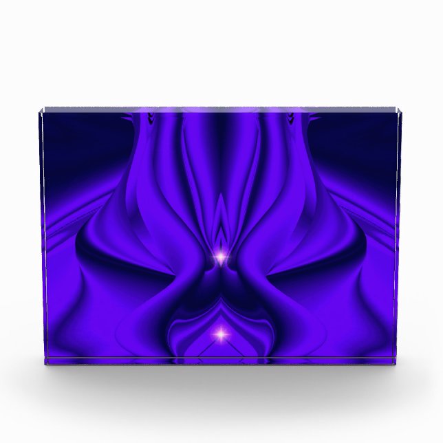 Bloque Para Fotos Sueños del arcoiris de flores moradas, dos estrell (Anverso)