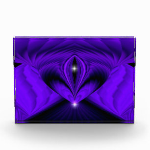 Bloque Para Fotos Sueños del arcoiris de flores moradas, dos estrell
